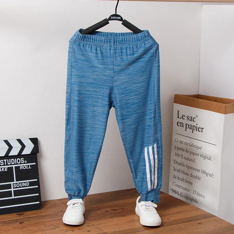 Kids High Quality Summer Lightweight Quick Drying Sweatpants Breathable Pants for Boy 2-11Y