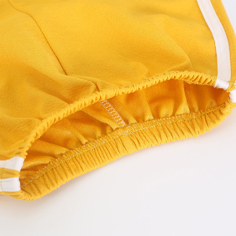 Kids Summer Shorts with Side Stripes Casual Sport Wear Tracksuit Short Pants for Boys Girls 2-11Y