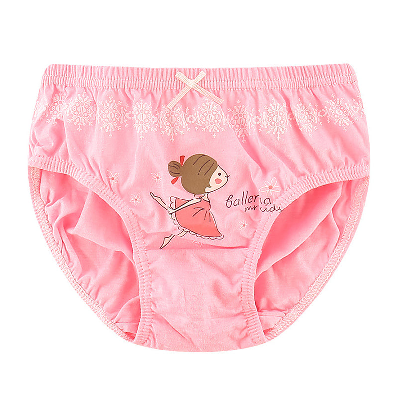 5 in 1 Pack Underwear Princess Panties Cotton Soft Cute Design for Girls 2-13 Y Kids