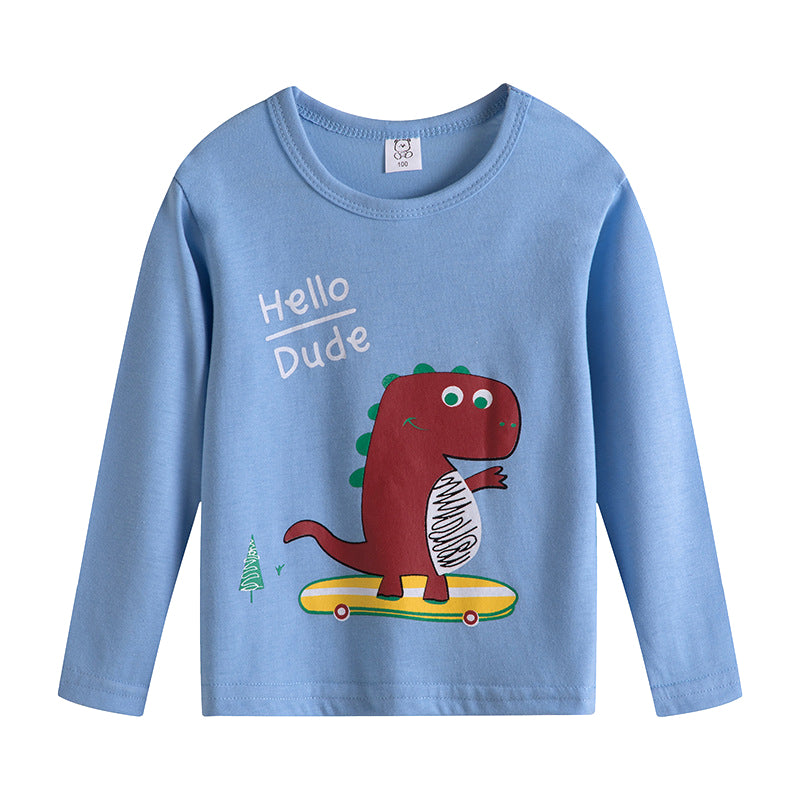 Kids Sweatshirt Autumn Long Sleeve Tops Monster Astronaut Clothes for Boys Girls 2-6Y