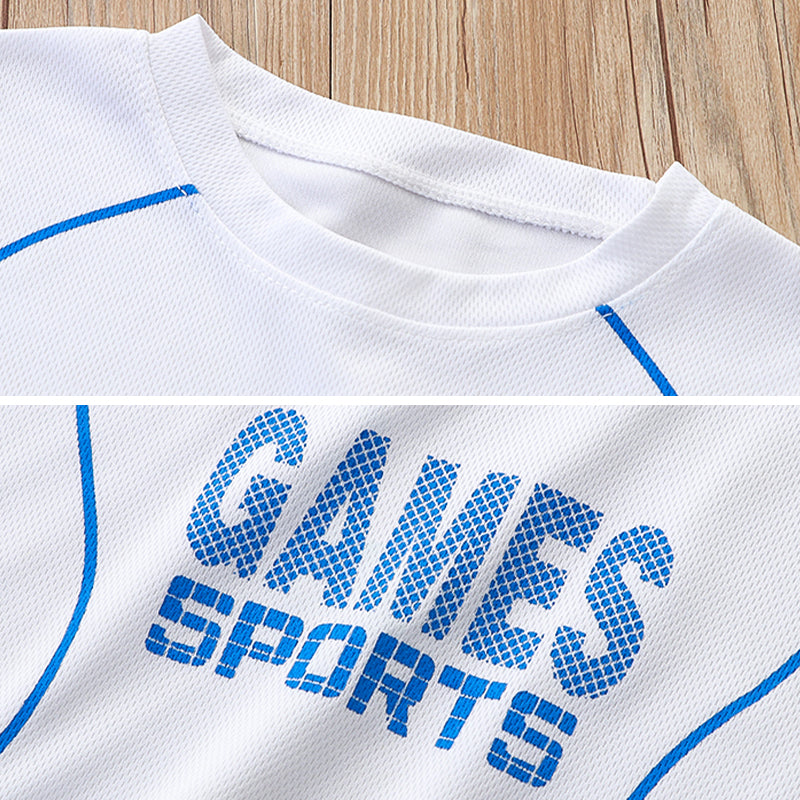 Kids Summer Casual Basketball Sports Clothing Set T-Shirt and Shorts Terno for Boys 1-9