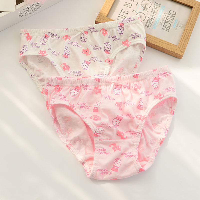 5 in 1 Pack Underwear Princess Panties Cotton Soft Cute Design for Girls 2-13 Y Kids