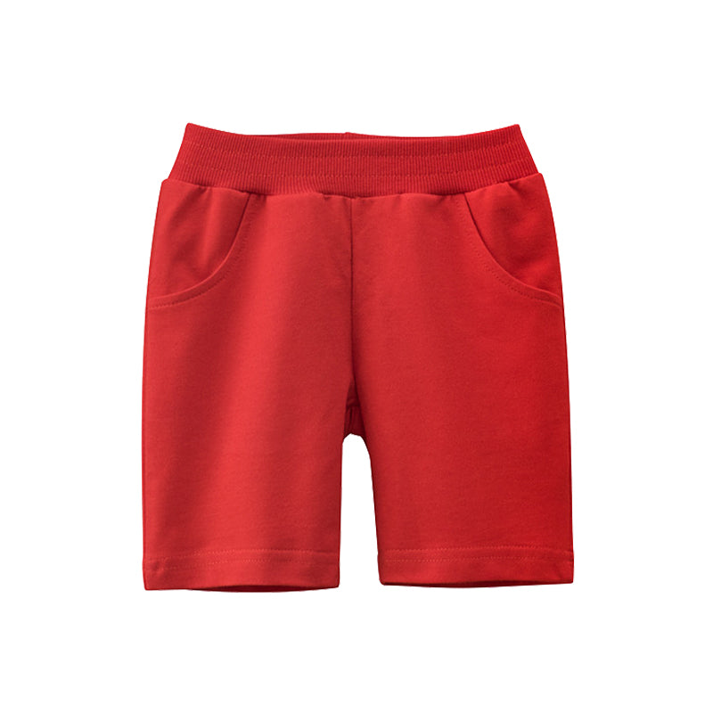 Kids Pants Summer Breathable Cotton Beach Sports Pants Plain Pants Baby Clothing for Boys 1-9Y