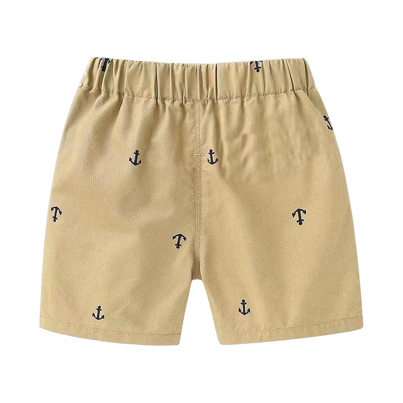 Kids Summer Active Shorts Cotton Elastic Waist Pants  Beach Pants Casual Pants for Boys 1-8Y