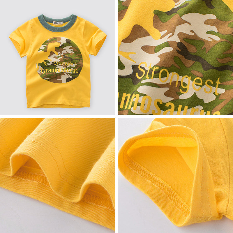 Dinosaur Themed T shirt for Boys 1-10Y