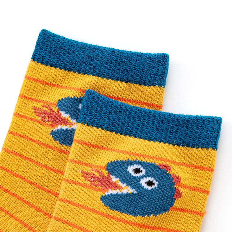 Kids Premium Quality Kids Socks 5 in 1 Fashionable Affordable Print Baby Socks for 1-12Y