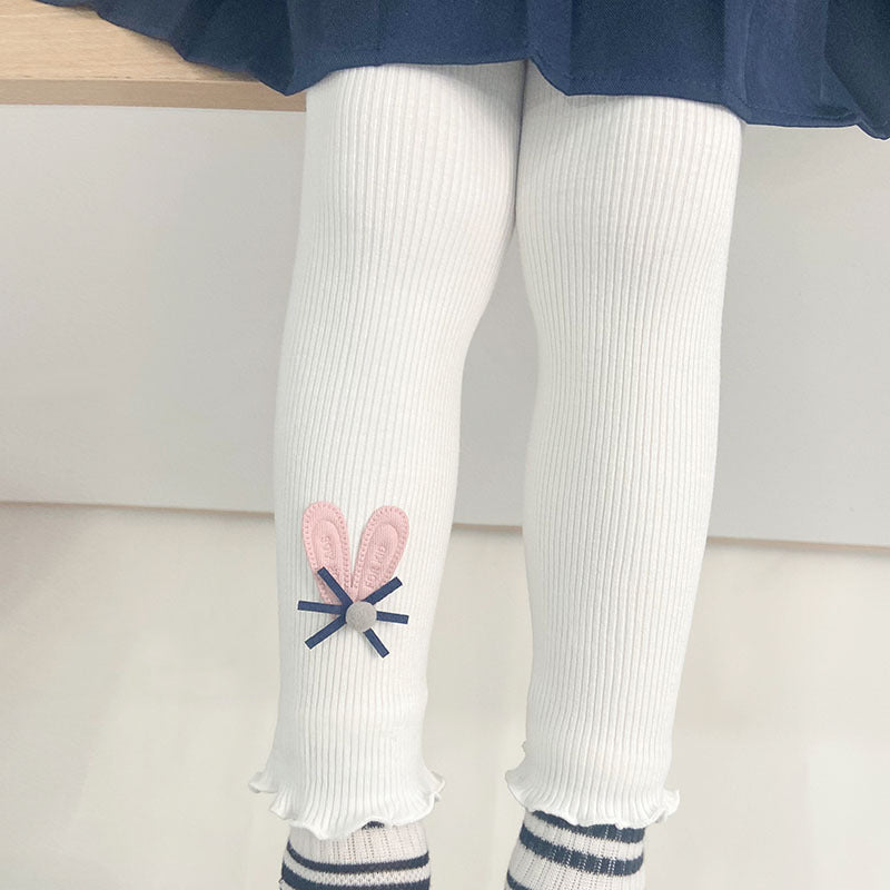 Cute Leggings with Rabbit Logo Design