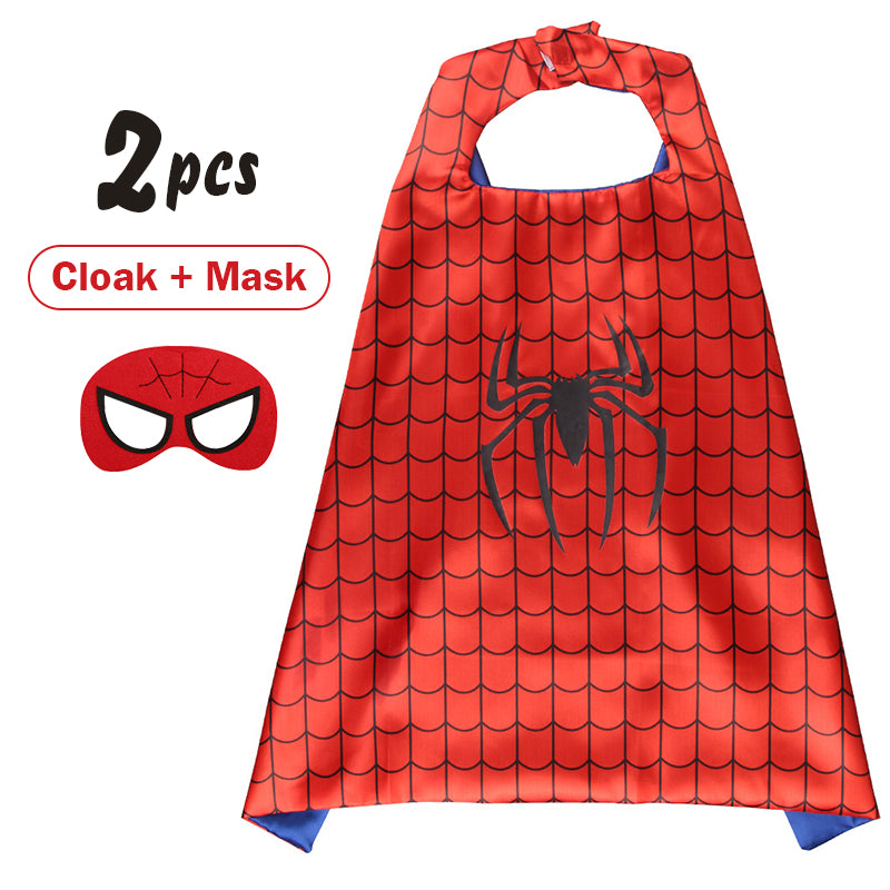 Kids Superhero Capes Mask Halloween Costume Cosplay Cartoon Dress up Costumes Party for Boy Girl