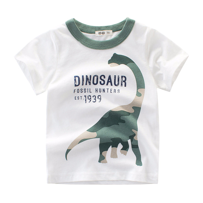 Dinosaur Themed T shirt for Boys 1-10Y