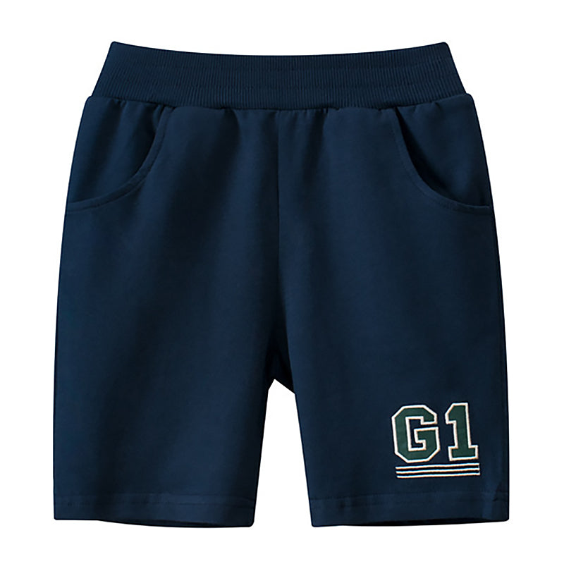 Kids Short Pants Breathable Summer Beach Sports Shorts G1 Design Cotton Shorts for Boy 1-9Y