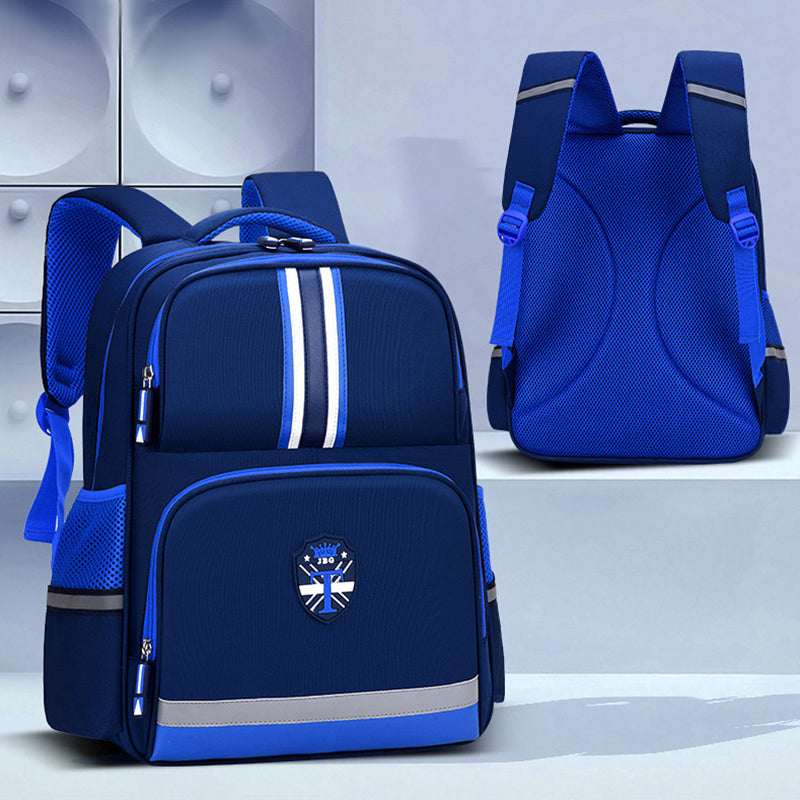 Kids Backpack Stripe Design Minimal Print School Bag for Student