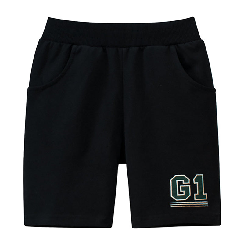 Kids Short Pants Breathable Summer Beach Sports Shorts G1 Design Cotton Shorts for Boy 1-9Y