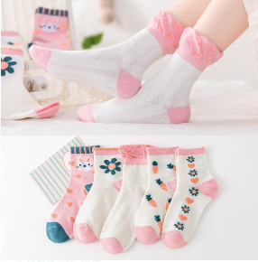 5 Pairs Fashionable for Girls 8M-13Y