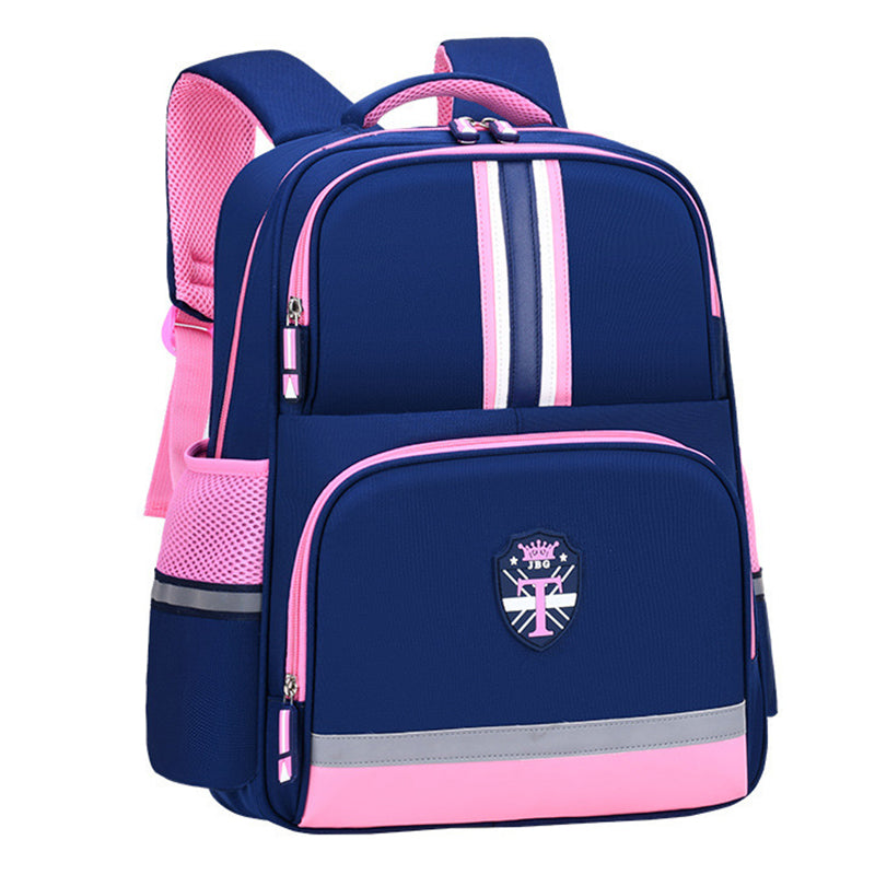 Kids Backpack Stripe Design Minimal Print School Bag for Student