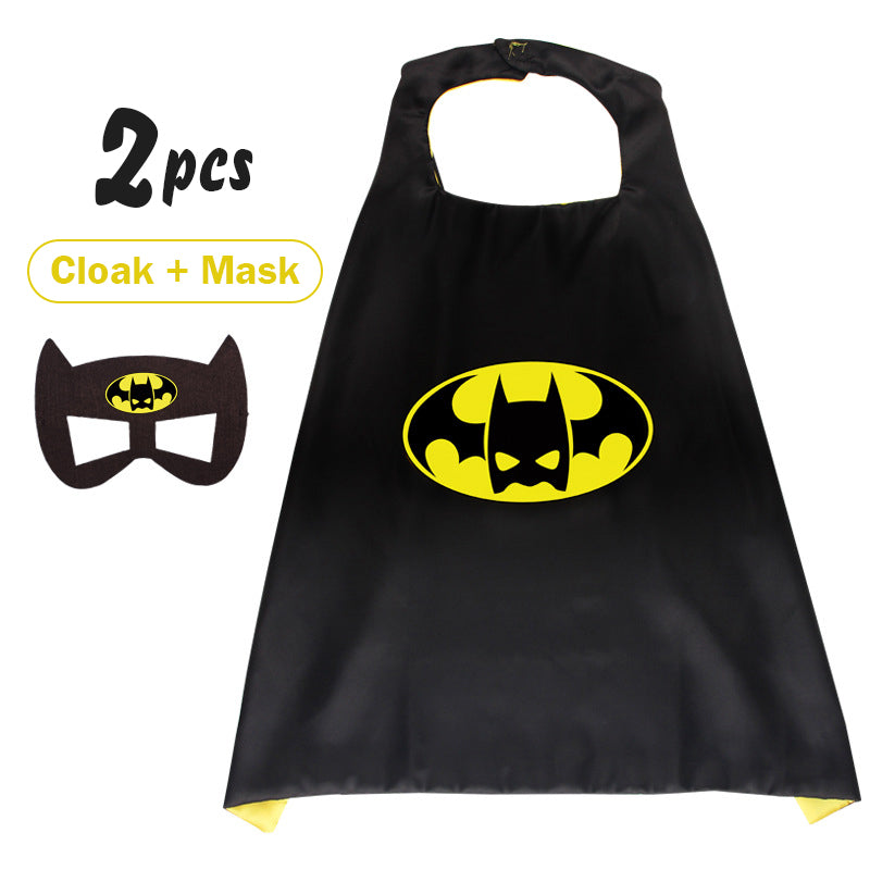 Kids Superhero Capes Mask Halloween Costume Cosplay Cartoon Dress up Costumes Party for Boy Girl
