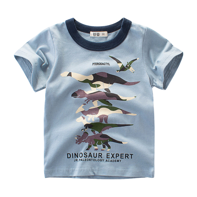 Dinosaur Themed T shirt for Boys 1-10Y