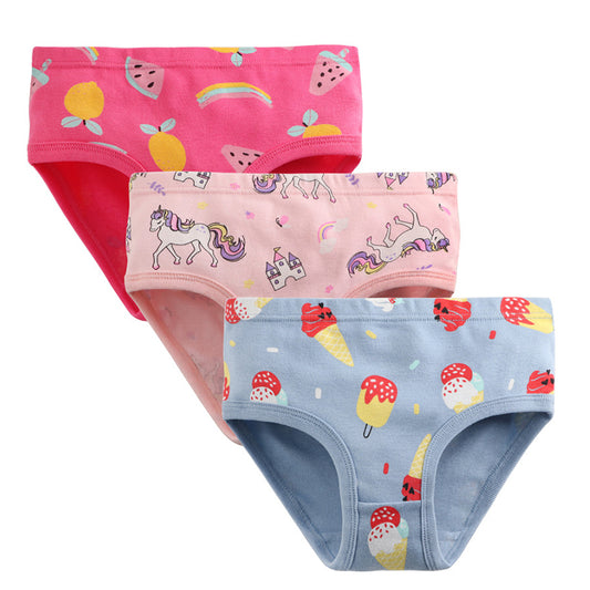 3 in 1 Brief Mix Design Cotton for Boys 1-9 Y