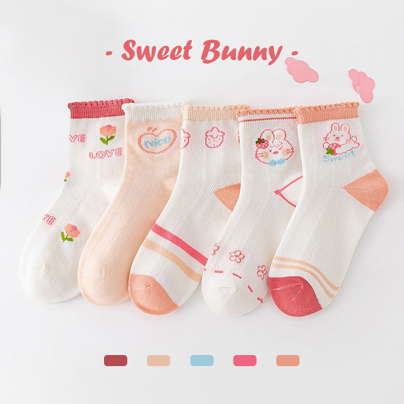 5 Pairs Fashionable for Girls 8M-13Y