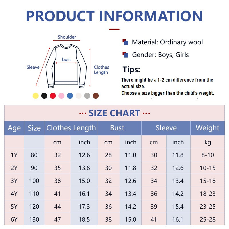 Classic Cardigans for Girls 1 to 6 Years Old
