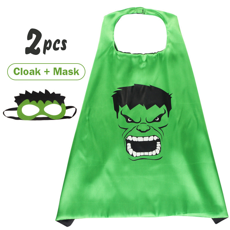 Kids Superhero Capes Mask Halloween Costume Cosplay Cartoon Dress up Costumes Party for Boy Girl