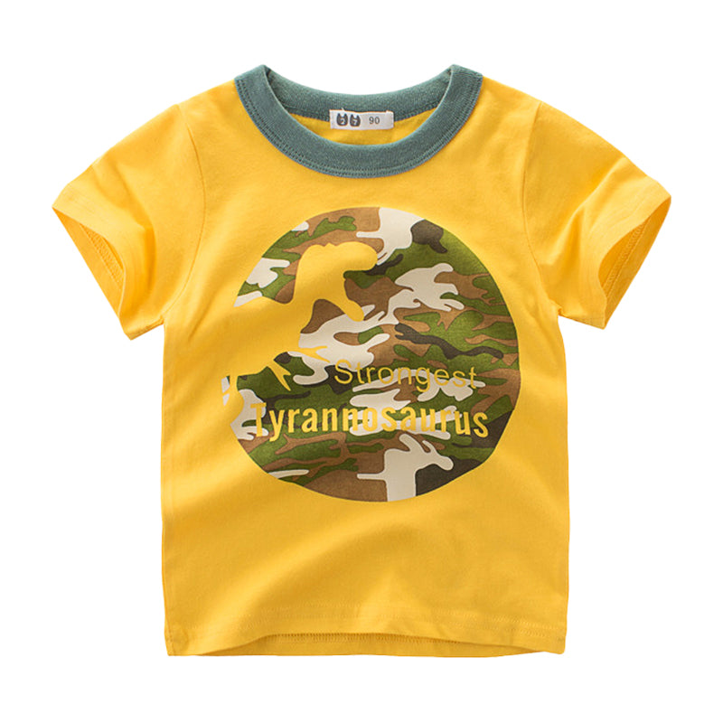 Dinosaur Themed T shirt for Boys 1-10Y