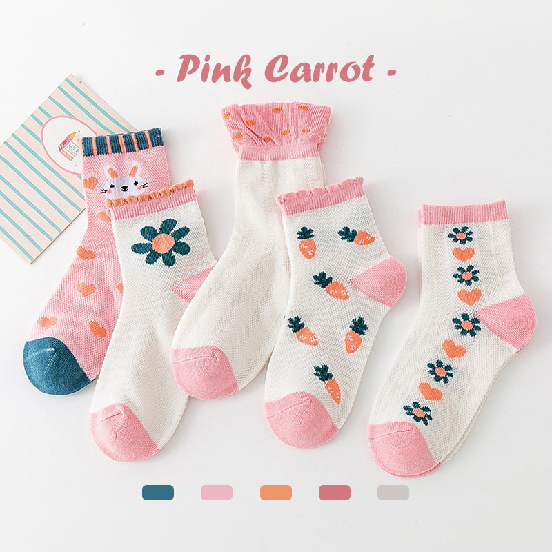 5 Pairs Fashionable for Girls 8M-13Y