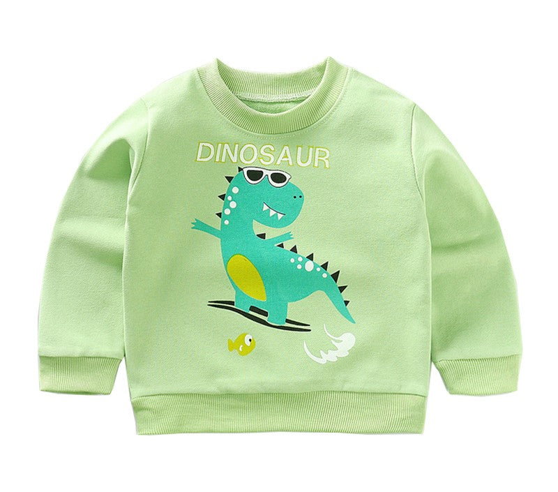 Kids Sweaters Children's Cartoon Animal Long Sleeve Cotton Sweater for Boys Girls 3-8Y