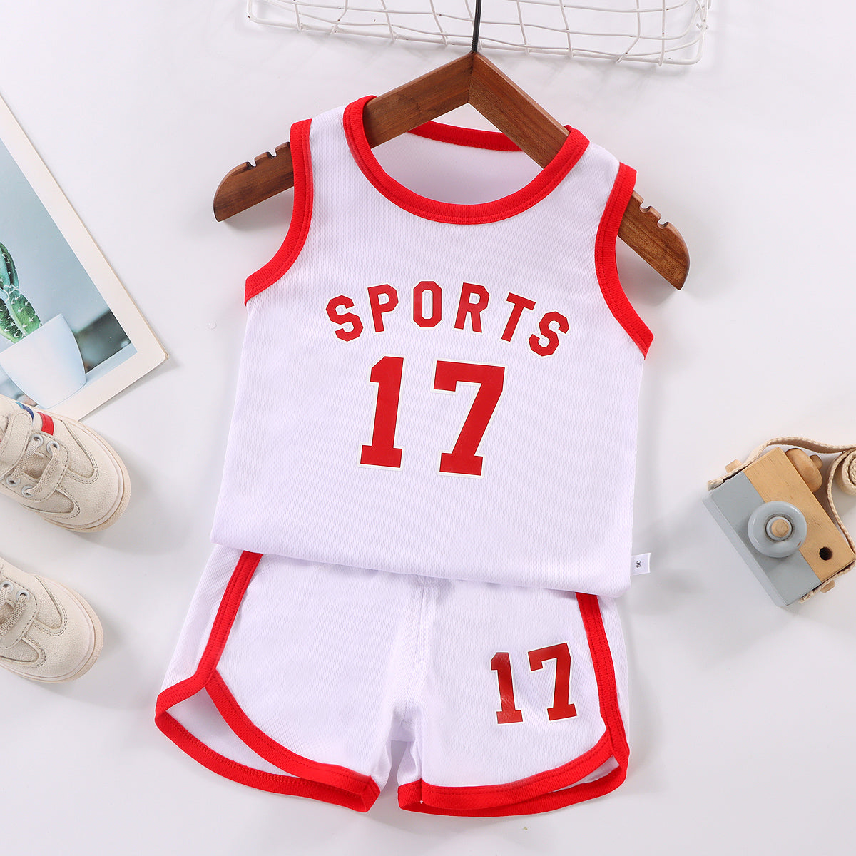 Kids Jersey Terno Basketball Jersey Outdoor Running Basketball Training for Boy Girl 1-9Y