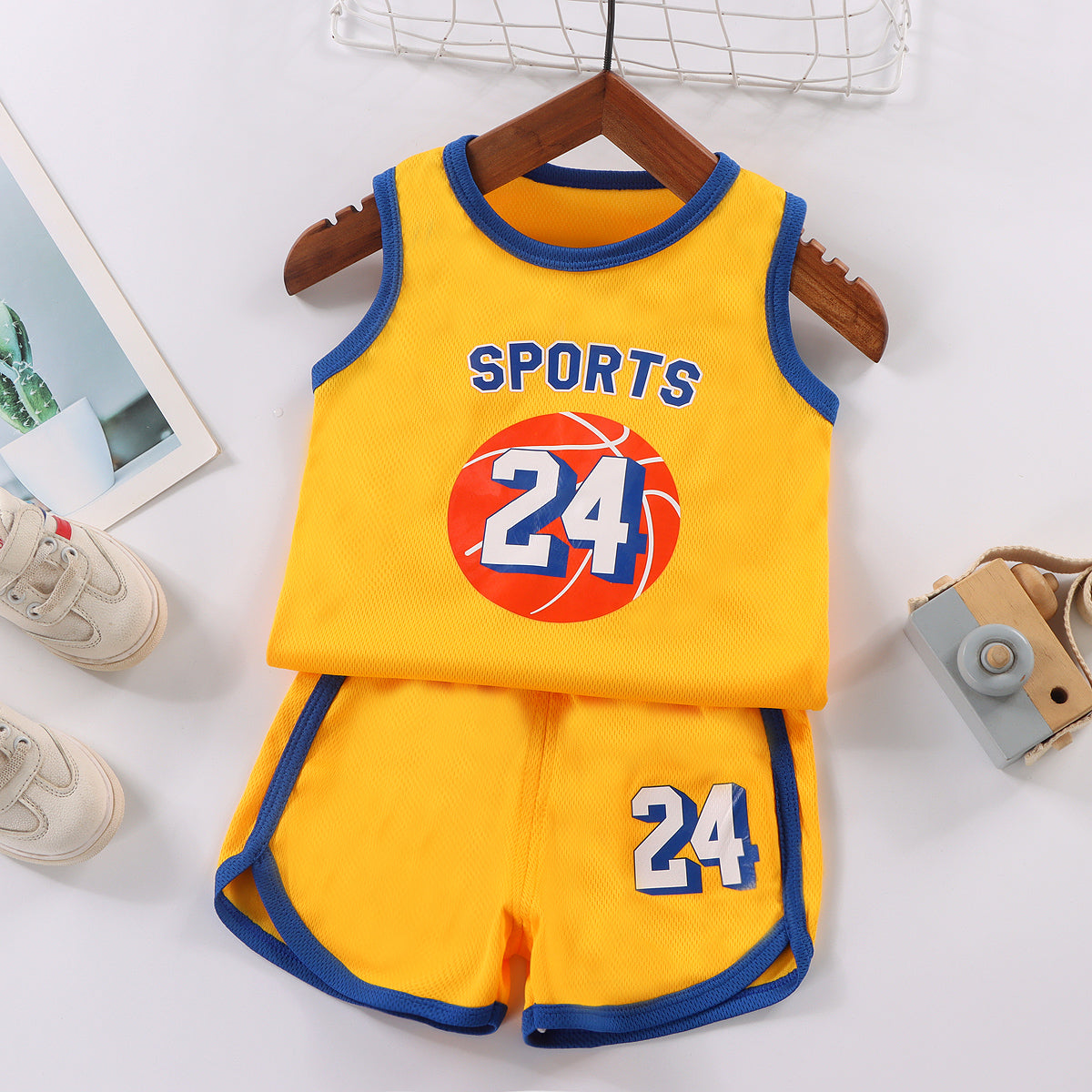Kids Jersey Terno Basketball Jersey Outdoor Running Basketball Training for Boy Girl 1-9Y