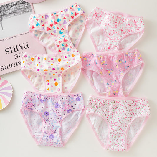 3-in-1 Cotton Panty Floral Design for Girls 1-12 Y