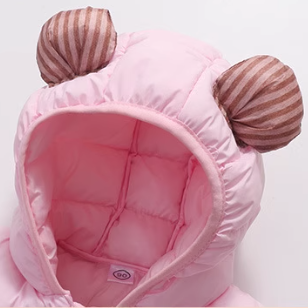 Kids Cow Puffer Jacket