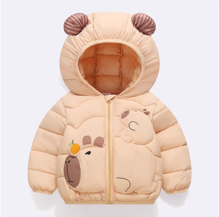 Kids Cow Puffer Jacket