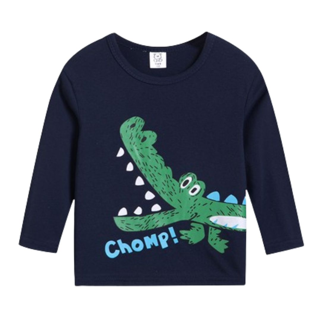 Kids Sweatshirt Autumn Long Sleeve Tops Monster Astronaut Clothes for Boys Girls 2-6Y