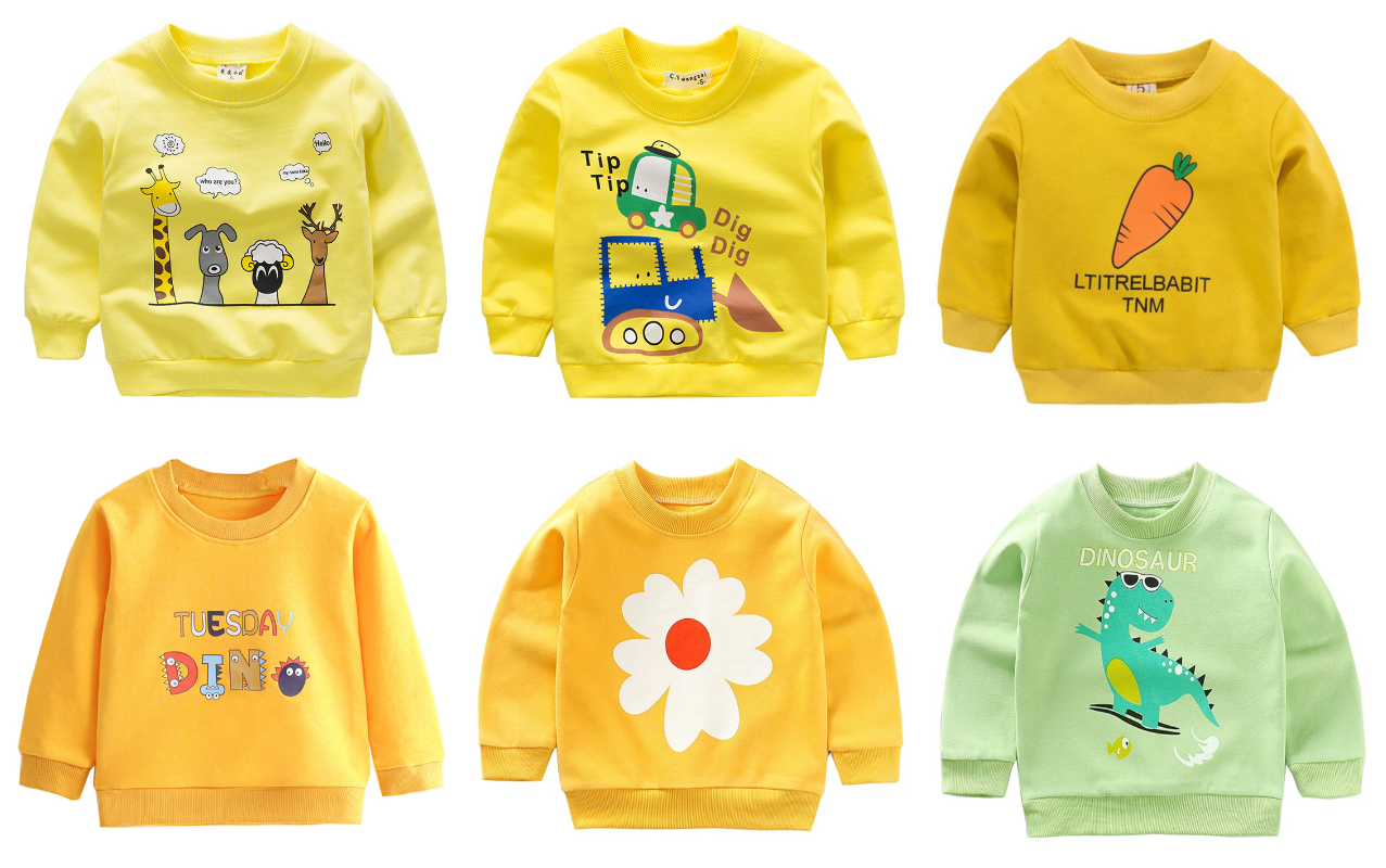 Kids Sweaters Children's Cartoon Animal Long Sleeve Cotton Sweater for Boys Girls 3-8Y