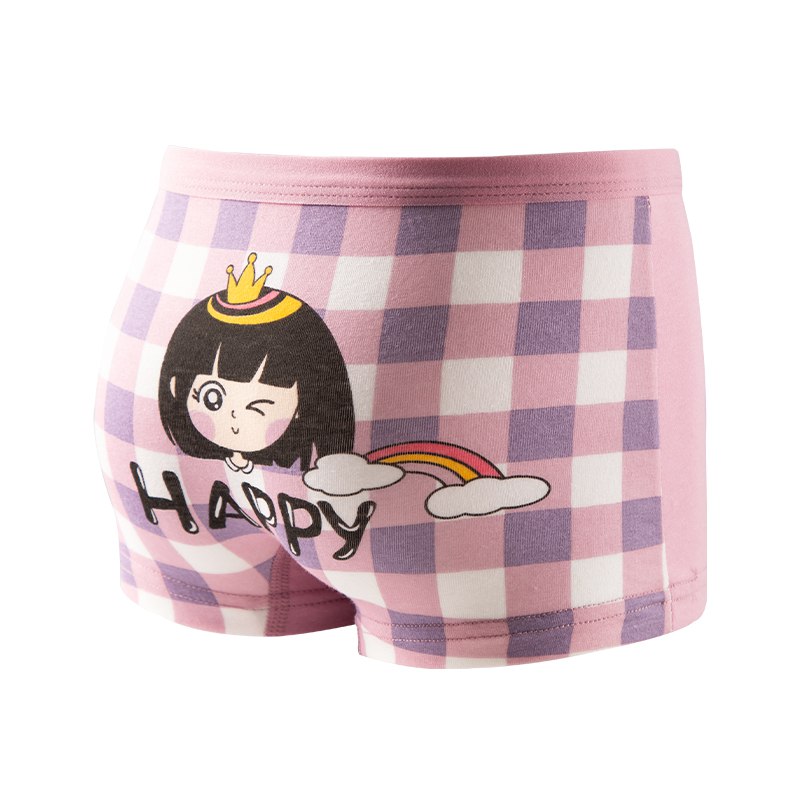 4 in 1 Pack Boxer Shorts Affordable and Comfortable Cotton for Girls 1-14 Y