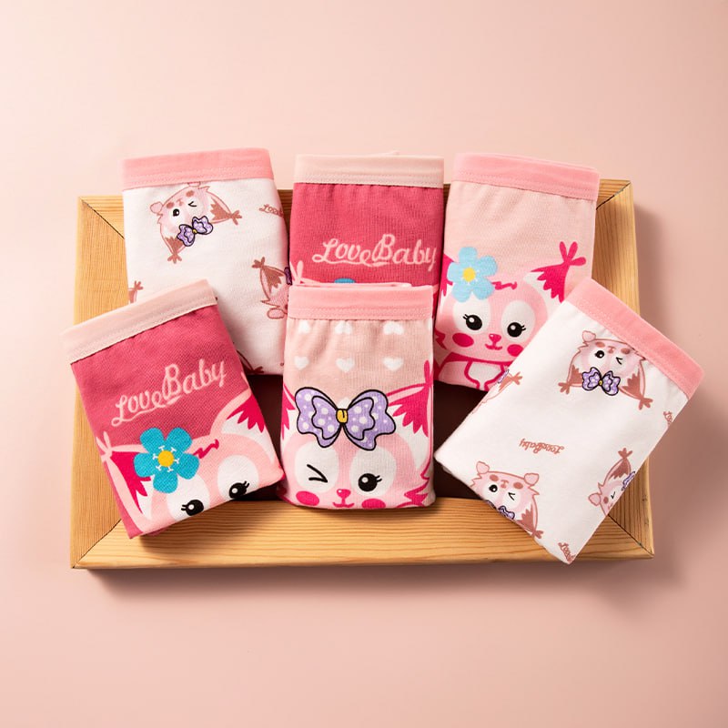 4 in 1 Pack Colorful Cotton Boxer Short Colorful Comfortable and Affordable for Girls 1-14 Years